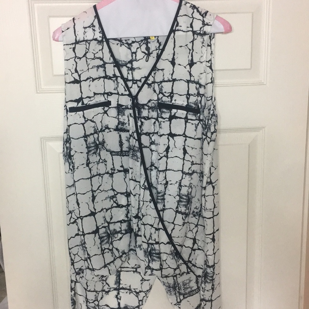 Black and White blouse